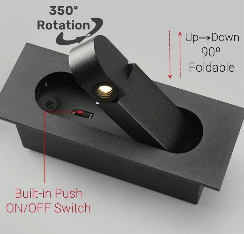 Embedded Bedside Wall Lights Wall Lamps (Indoor) Embedded Bedside Wall Lights Wall Lamps (Indoor)