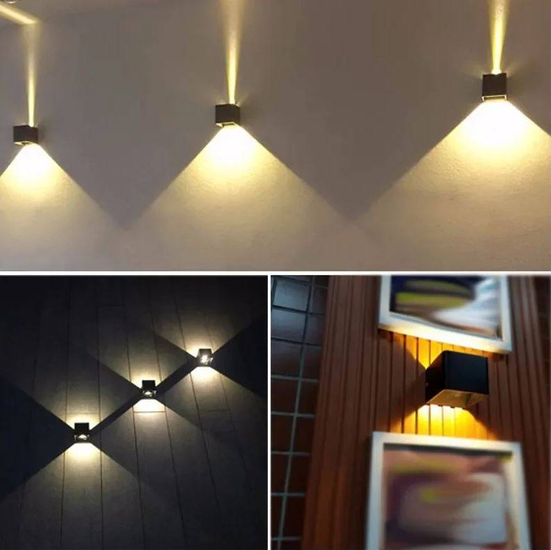 Light Beam Adjustable Up/Down Wall Light Exterior Wall Lamps Outdoor Landscape Lightings Wall Lamps (Indoor)