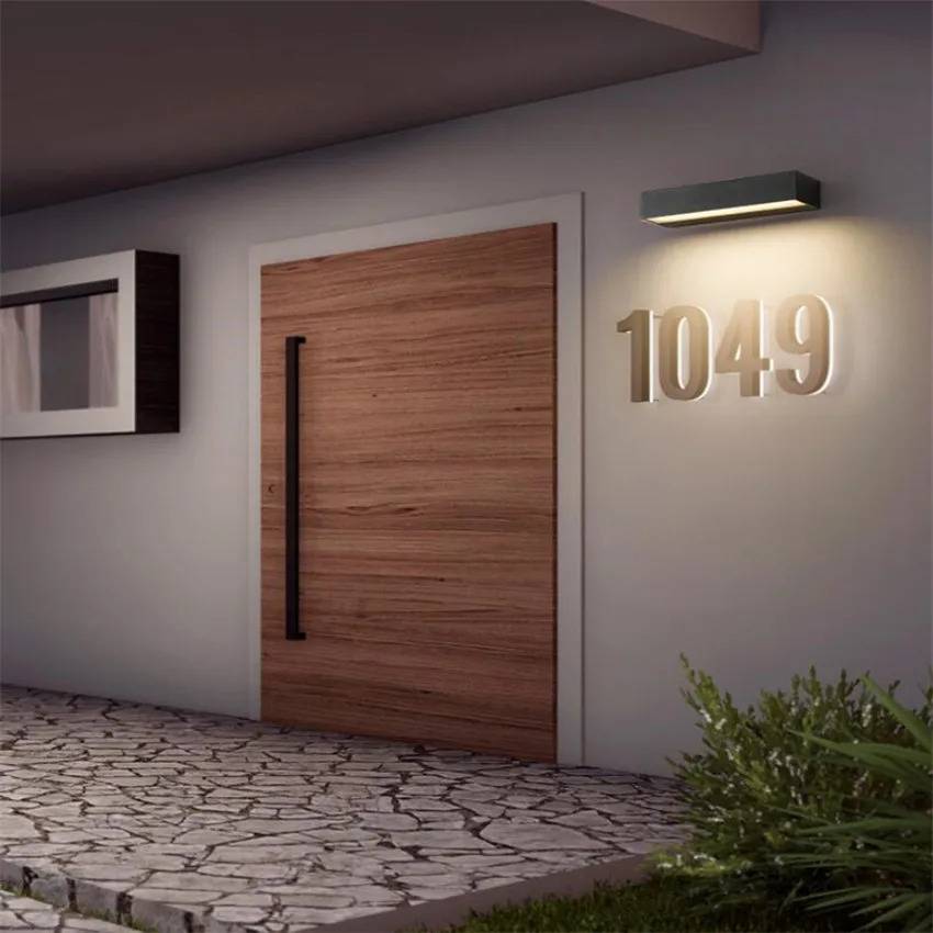 IP65 LED Waterproof Wall Lamps 30W 12W Indoor Outdoor Wall Light Courtyard Porch Living Room Corridor Bedroom Wall Sconce Exterior Wall Lamps Outdoor Landscape Lightings