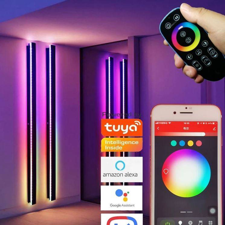 Long Strip Colorful Porch Wall Light Exterior Wall Lamps Outdoor Landscape Lightings Wall Lamps (Indoor)