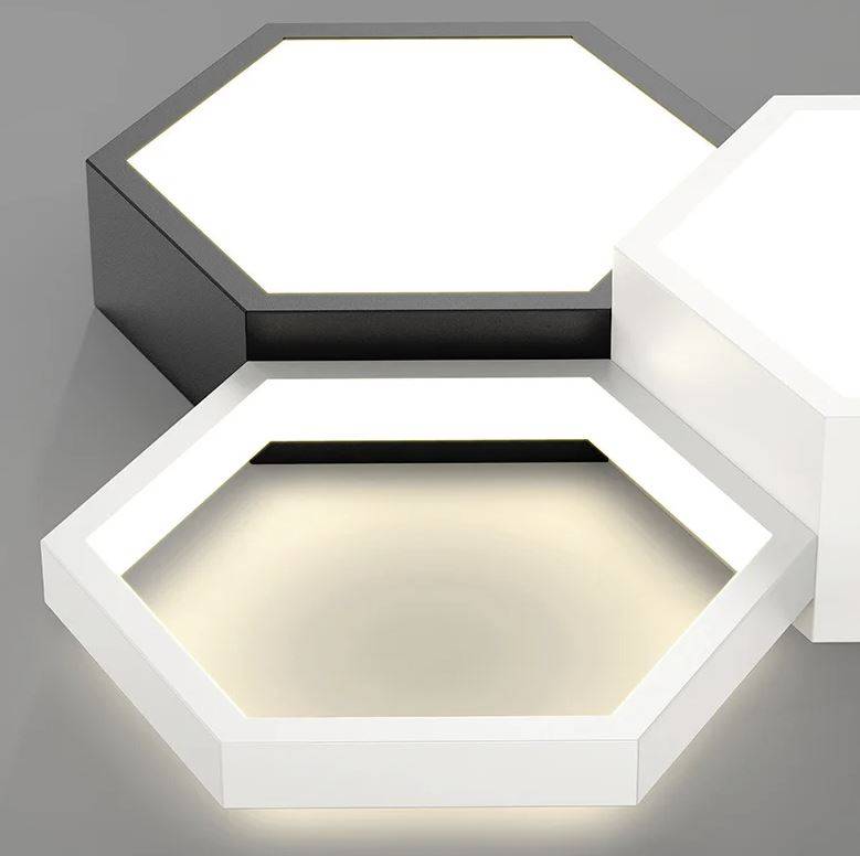 Hexagon LED Panels Combination Ceiling Lights Chandeliers LED Ceiling Downlights