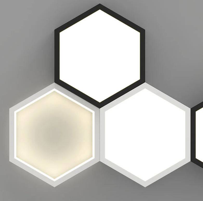Hexagon LED Panels Combination Ceiling Lights Chandeliers LED Ceiling Downlights
