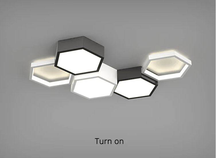Hexagon LED Panels Combination Ceiling Lights Chandeliers LED Ceiling Downlights