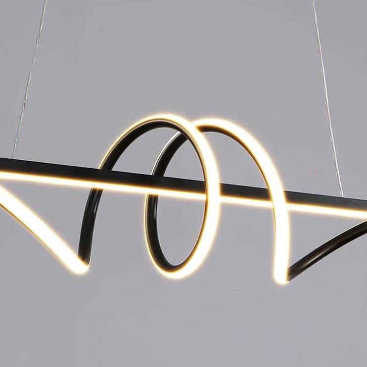 Twisted Linear LED Pendant Chandelier Chandeliers Pendant Lights