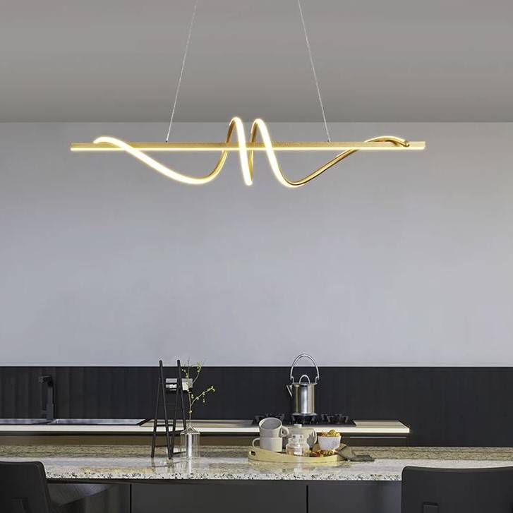 Twisted Linear LED Pendant Chandelier Chandeliers Pendant Lights