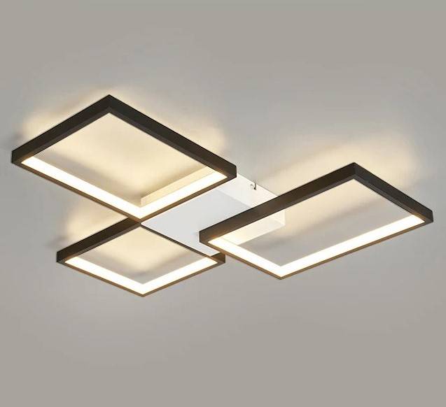 Nordic Modern Led Ceiling Lights for living room bedroom lustre led home decor Dimmable Ceiling light Black/Gold Ceiling Lamp LED Ceiling Downlights