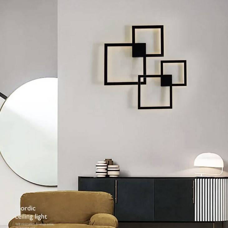 Creative Art Square Frame Wall Lights Wall Lamps (Indoor) Creative Art Square Frame Wall Lights Wall Lamps (Indoor)