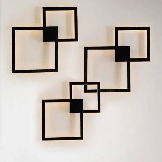 Creative Art Square Frame Wall Lights Wall Lamps (Indoor)