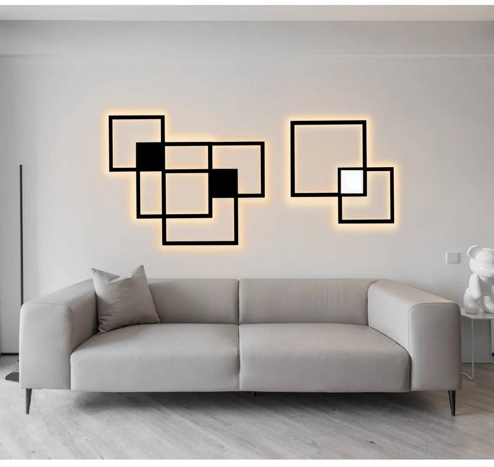 Creative Art Square Frame Wall Lights Wall Lamps (Indoor)