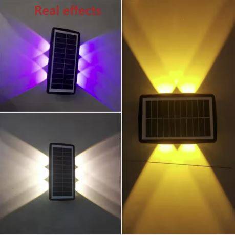 Solar Up and Down Wall Lights Deck Pathway Lights Exterior Wall Lamps Outdoor Landscape Lightings Solar Up and Down Wall Lights Deck Pathway Lights Exterior Wall Lamps Outdoor Landscape Lightings
