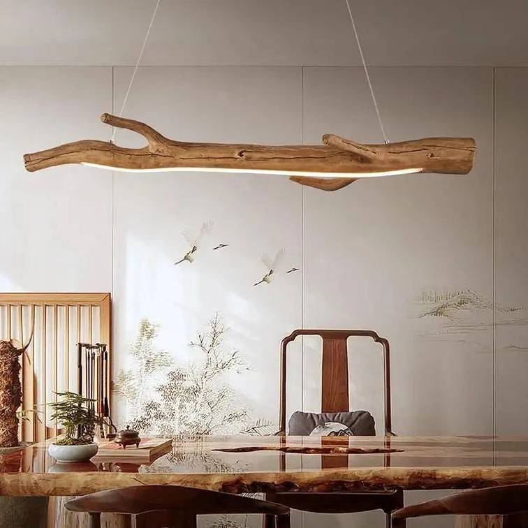 Wood Branch Shaped Resin Pendant Light Chandeliers Pendant Lights