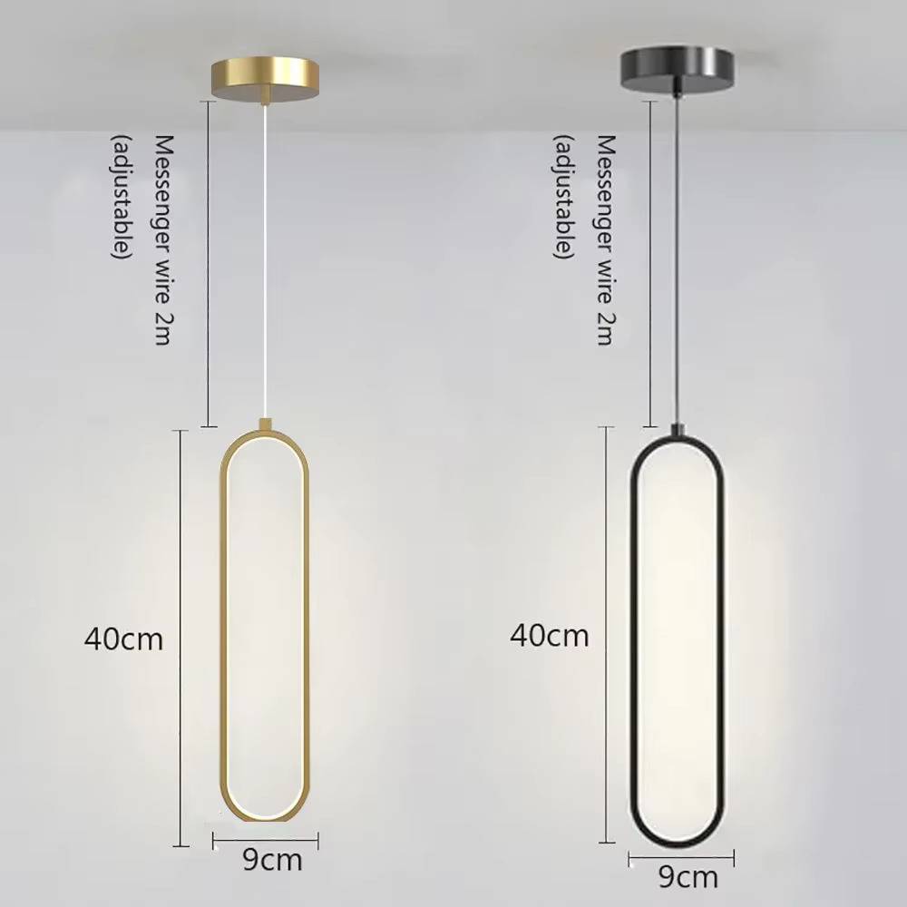 Modern Rounded Rectangle LED Pendant Lights Pendant Lights