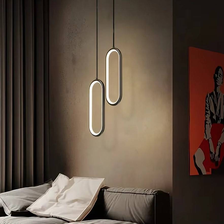 Modern Rounded Rectangle LED Pendant Lights Pendant Lights