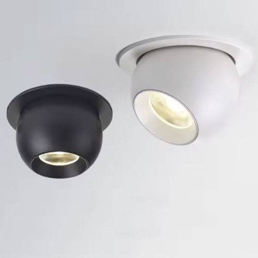 Spherical Angle Adjustable Spotlights LED Ceiling Downlights