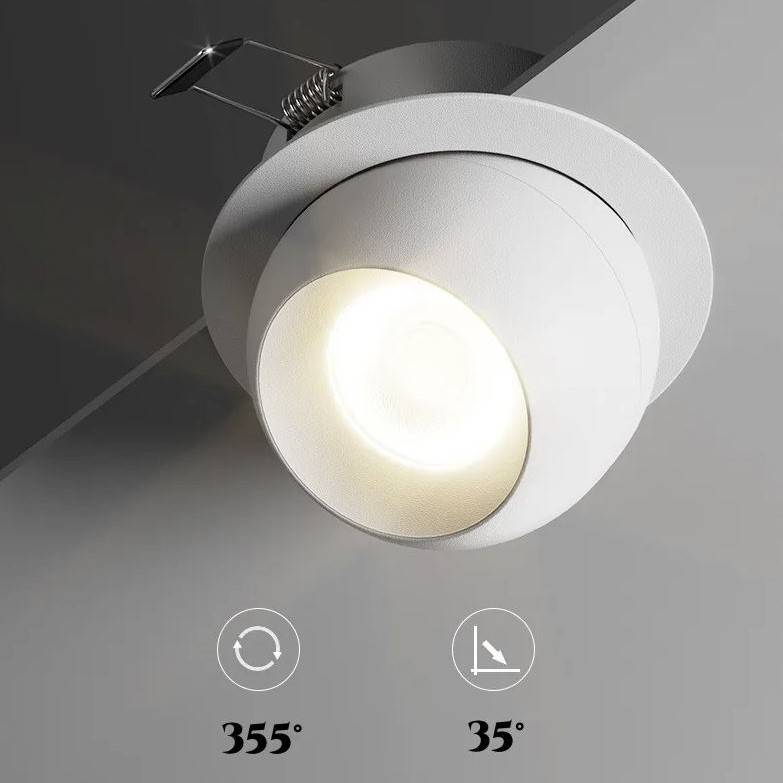 Spherical Angle Adjustable Spotlights LED Ceiling Downlights