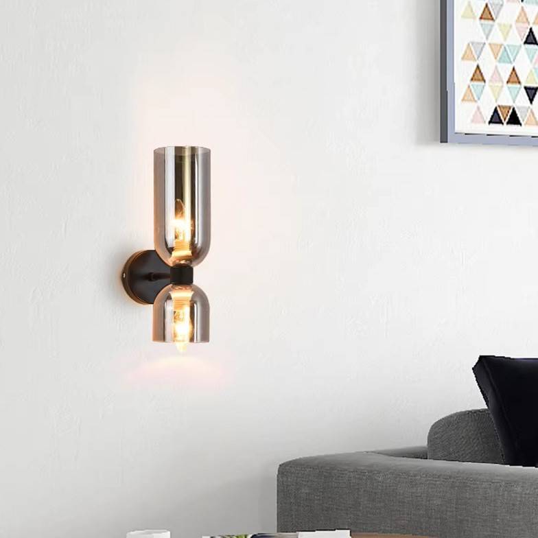 Nordic E14 LED wall lamp glass lampshade sconces lights indoor lighting home decor living room bedside bedroom kitchen decorate Wall Lamps (Indoor)