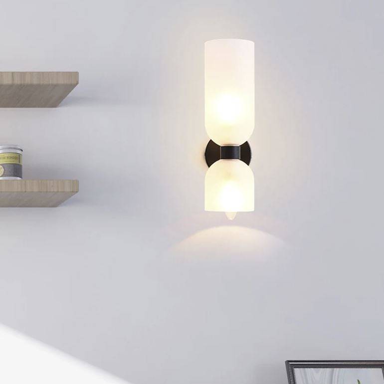 Up and Down Dual Glass Shades Wall Light Wall Lamps (Indoor) Up and Down Dual Glass Shades Wall Light Wall Lamps (Indoor)