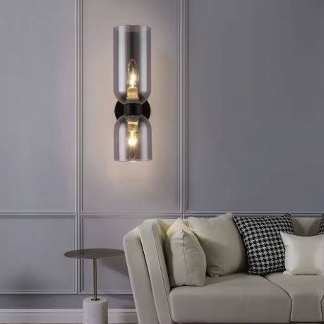 Up and Down Dual Glass Shades Wall Light Wall Lamps (Indoor) Up and Down Dual Glass Shades Wall Light Wall Lamps (Indoor)