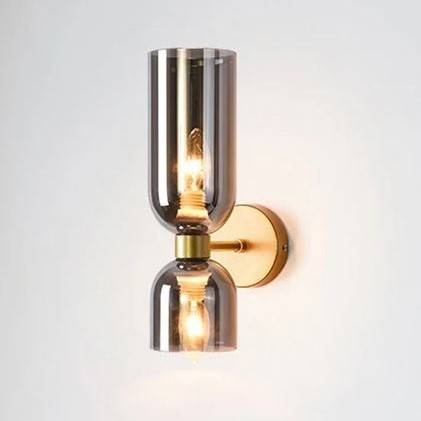 Up and Down Dual Glass Shades Wall Light Wall Lamps (Indoor) Up and Down Dual Glass Shades Wall Light Wall Lamps (Indoor)