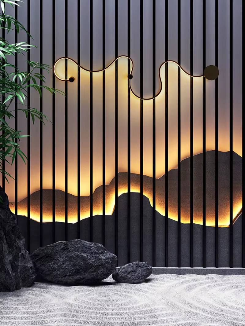 Creative Linear Curved Wall Sconce Light Wall Lamps (Indoor)