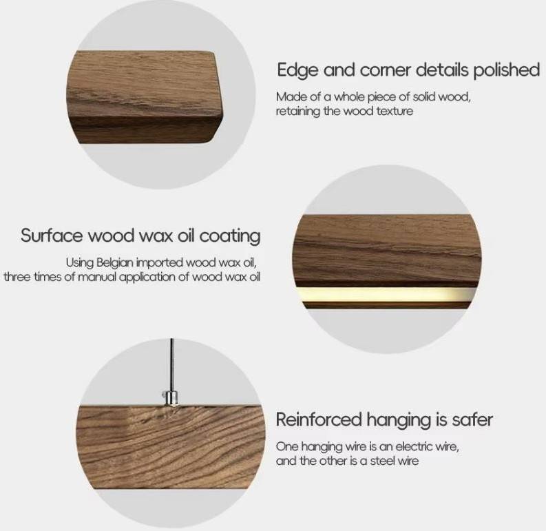 Sensor Controlled Linear Wooden Pendant Light Chandeliers Pendant Lights Sensor Controlled Linear Wooden Pendant Light Chandeliers Pendant Lights