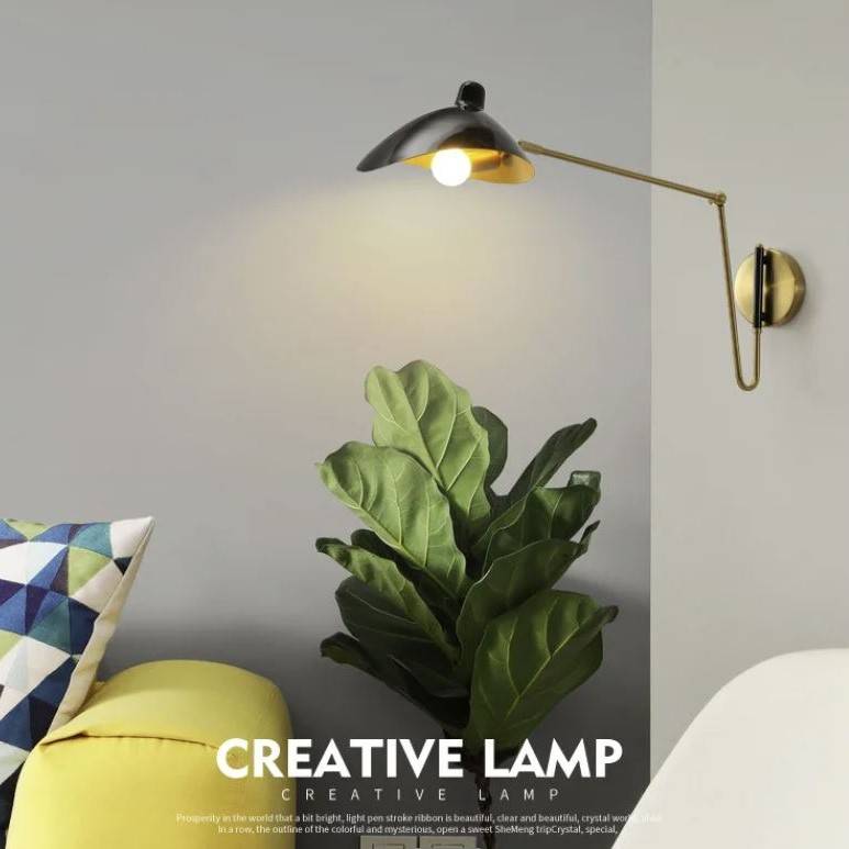 Adjustable Retro Long-Swing Arm Wall Lamp Wall Lamps (Indoor)