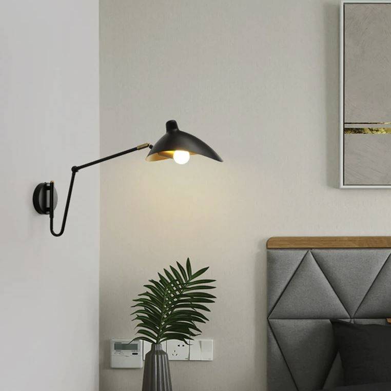 Adjustable Retro Long-Swing Arm Wall Lamp Wall Lamps (Indoor)