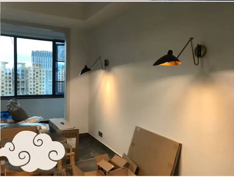 Adjustable Retro Long-Swing Arm Wall Lamp Wall Lamps (Indoor)