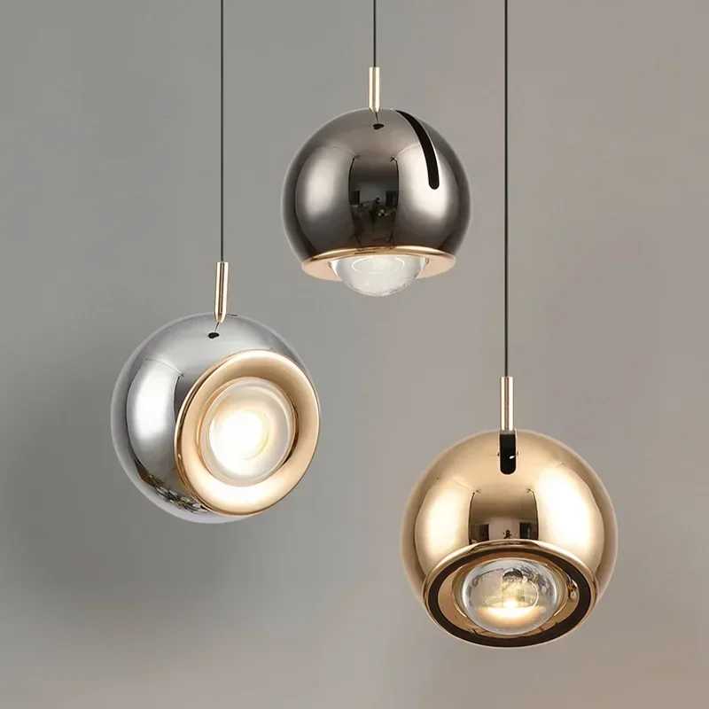 Modern Adjustable Angle Led Round Pendant Light Simple Stretchable Home Decor Chandelier Bedroom Bedside Lamp Lighting Luminaire Pendant Lights