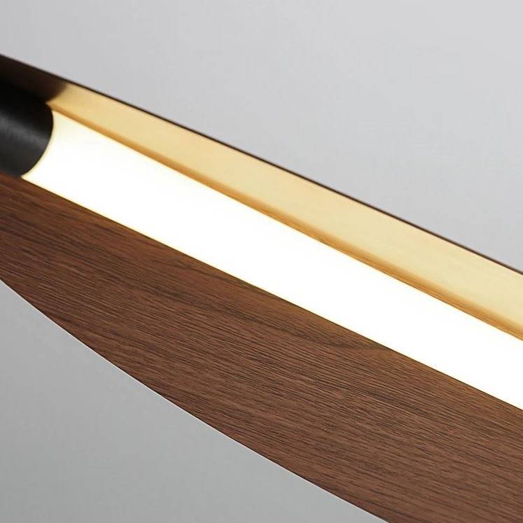 Wood Grain Leaf Shape LED Linear Pendant Light Chandeliers Pendant Lights Wood Grain Leaf Shape LED Linear Pendant Light Chandeliers Pendant Lights