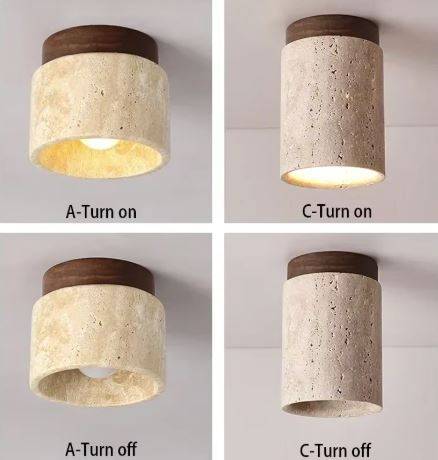 Flush Mount Stone Ceiling Lights LED Ceiling Downlights
