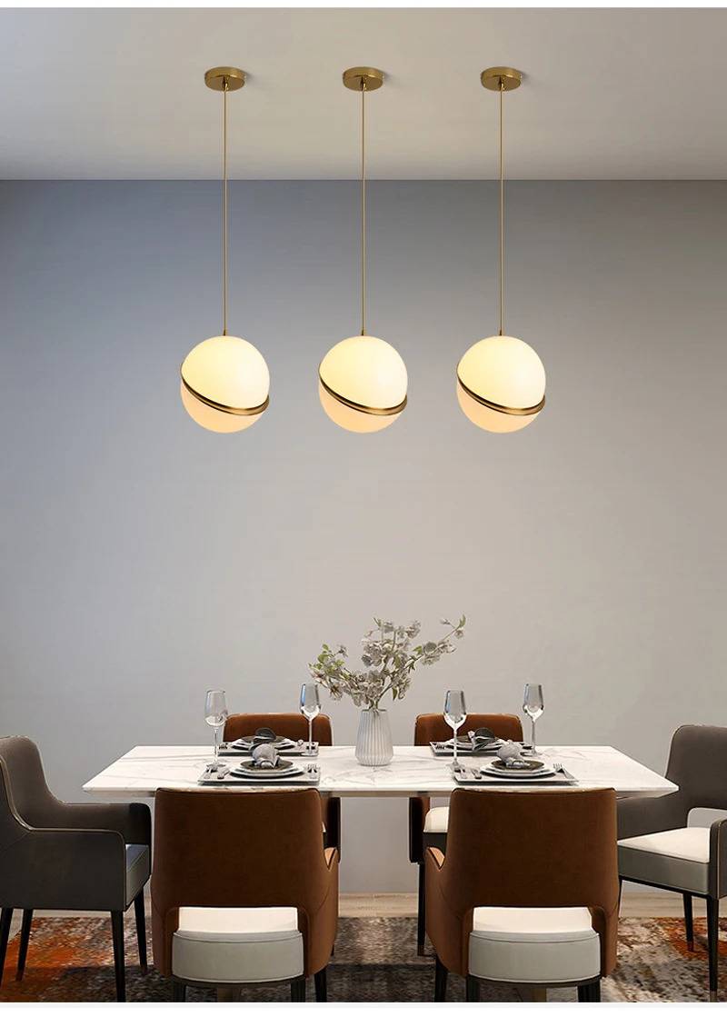 Brass Split Globe Pendant Lights Chandeliers Pendant Lights