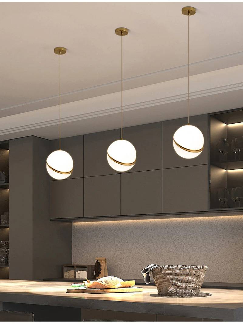 Brass Split Globe Pendant Lights Chandeliers Pendant Lights