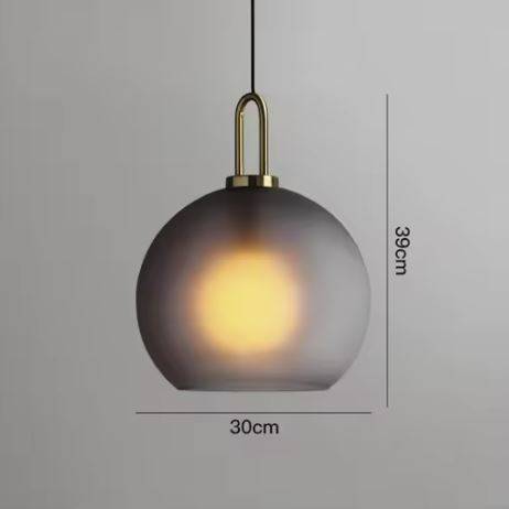 30cm Grey Glass