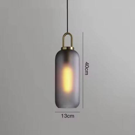 13cm Grey Glass