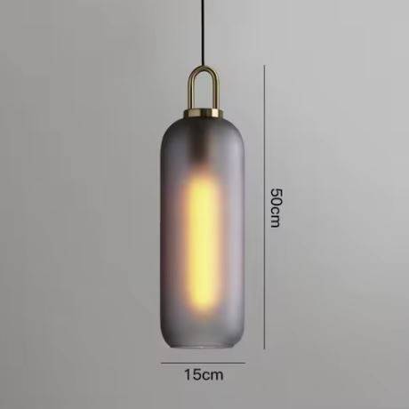 15cm Grey Glass