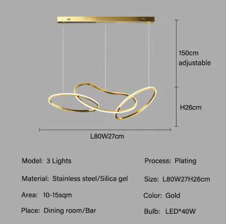 3 light Gold