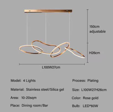 4 light Rose Gold