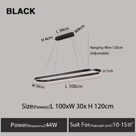 Black 100CM
