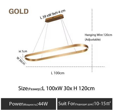 Gold 100CM