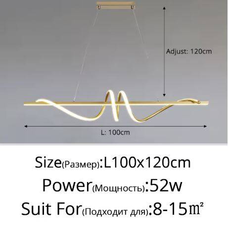 Gold 100cm 52W