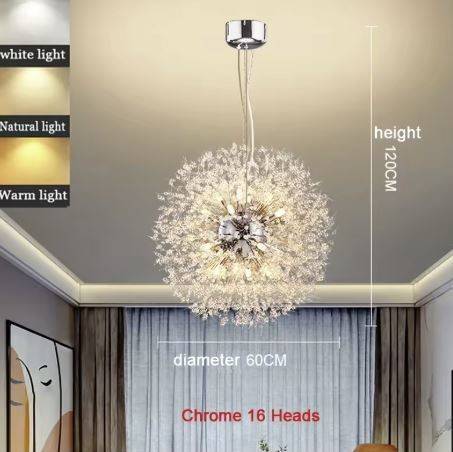 60cm round chrome