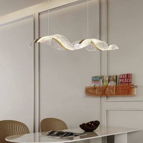 Modern Water Ripple Linear Pendant Light Chandeliers Pendant Lights Modern Water Ripple Linear Pendant Light Chandeliers Pendant Lights