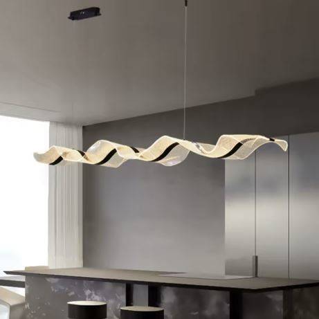 Modern Water Ripple Linear Pendant Light Chandeliers Pendant Lights Modern Water Ripple Linear Pendant Light Chandeliers Pendant Lights