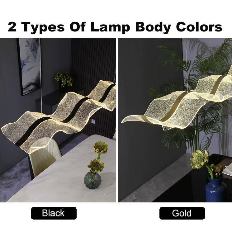 Modern Water Ripple Linear Pendant Light Chandeliers Pendant Lights Modern Water Ripple Linear Pendant Light Chandeliers Pendant Lights
