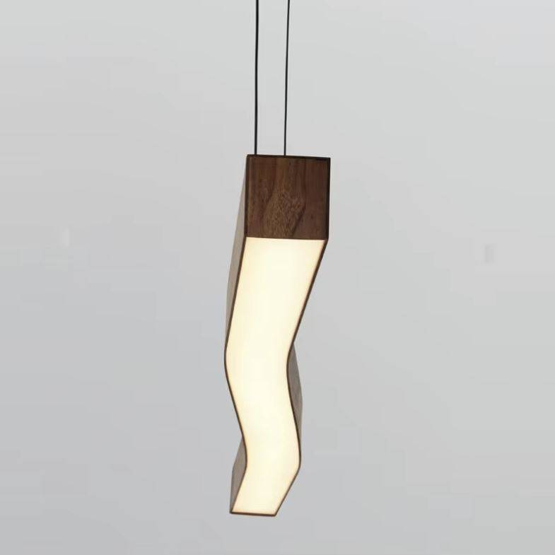 Wavy Wood Grain Linear Pendant Light Chandeliers Pendant Lights Wavy Wood Grain Linear Pendant Light Chandeliers Pendant Lights