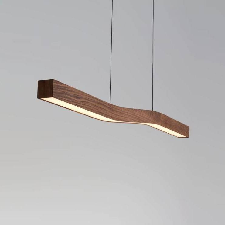 Wavy Wood Grain Linear Pendant Light Chandeliers Pendant Lights Wavy Wood Grain Linear Pendant Light Chandeliers Pendant Lights