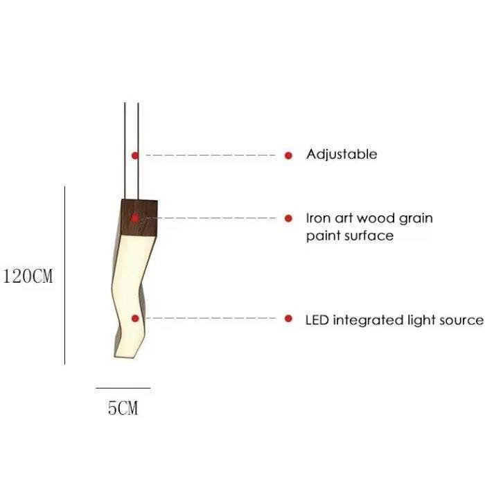 Wavy Wood Grain Linear Pendant Light Chandeliers Pendant Lights Wavy Wood Grain Linear Pendant Light Chandeliers Pendant Lights